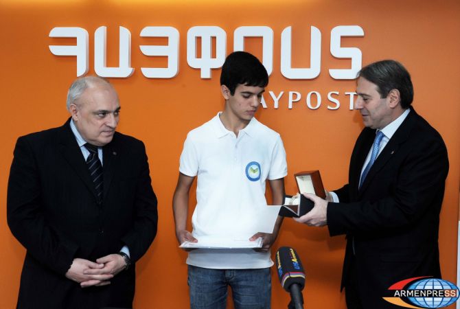 Armenian 9th Grader Awarded a Certificate by Universal Postal Union