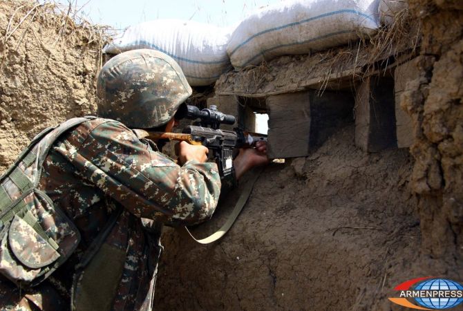 Nagorno Karabakh military post in Yarmja under heavy Azerbaijani bombardment 