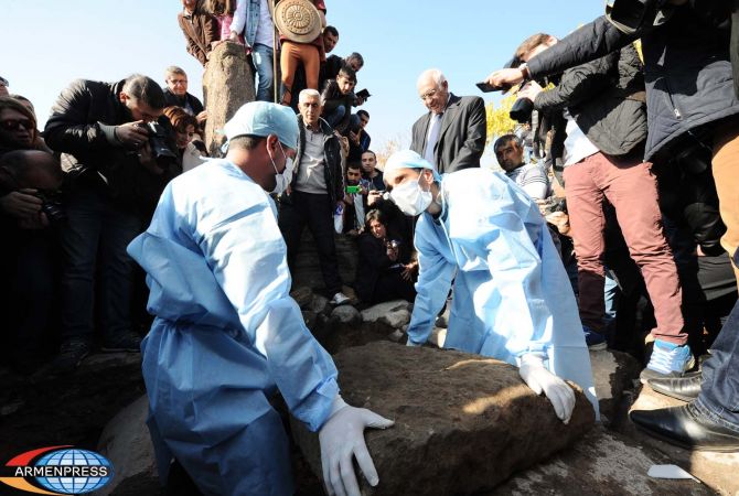 Relic-chest opened in Aghdzk excavation site