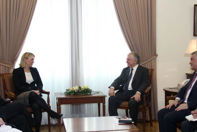 Armenia’s foreign minister meets Deputy Assistant Secretary of U.S. State Department 