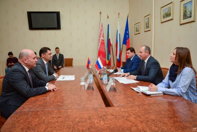Consul General of Armenia in Rostov-on-Don meets newly appointed Mayor Vitaly Kushnaryov