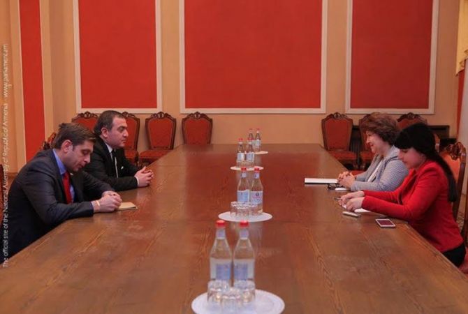 Armenian Parliament’s Deputy Speaker holds meeting with Georgian Ambassador 