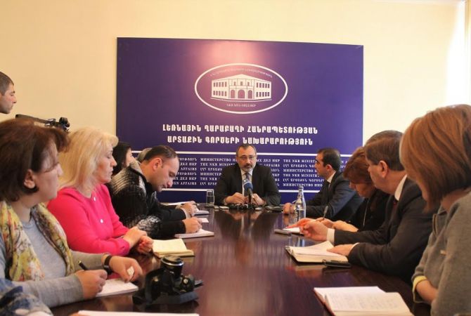 Artsakh’s international recognition top priority for NKR MFA