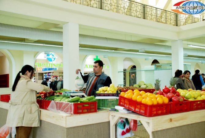 Հայաստանում պարենային ապրանքների 3,1 տոկոս գնաճը հիմնականում 
պայմանավորված է բանջարեղենի գներով 