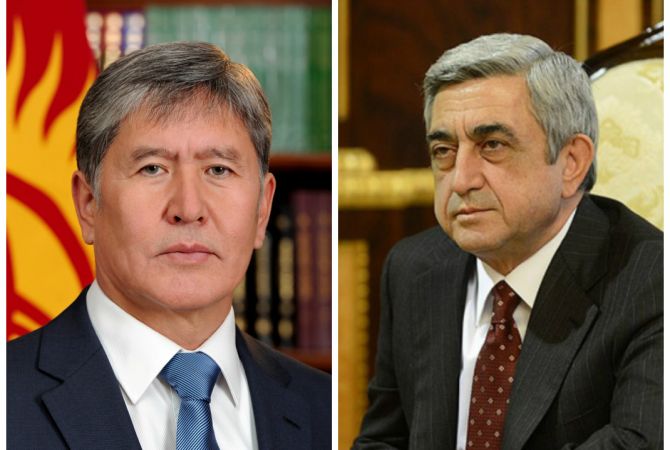 Президент Армении Серж Саргсян направил телеграмму соболезнования президенту 
Кыргызстана Алмазбеку Атамбаеву 