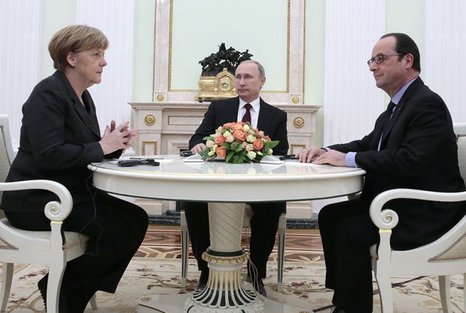 Leaders of Russia, France, Germany discuss Syria