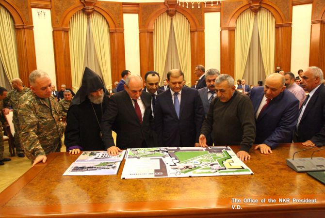 NKR President receives delegation led by Yerevan Mayor