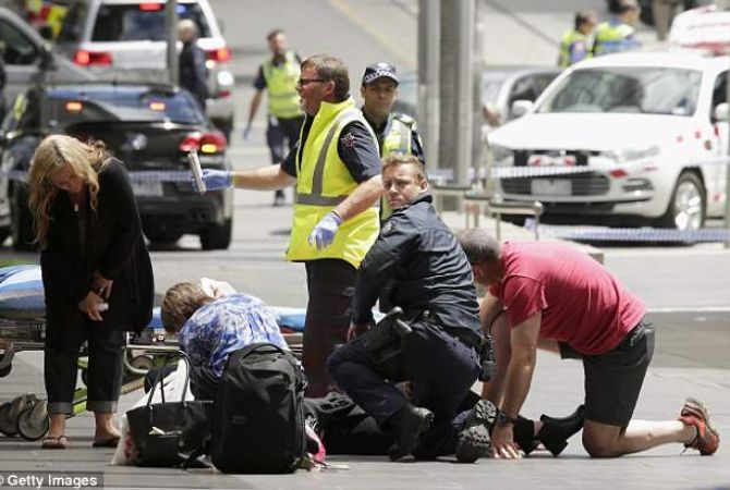 Three dead, scores injured as driver plows car into pedestrians in downtown Melbourne