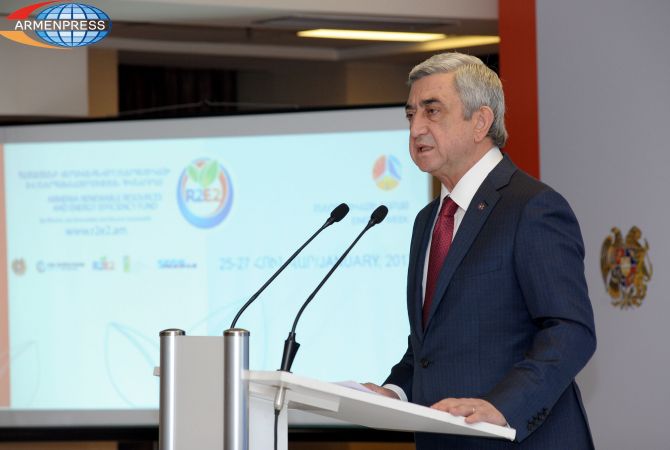 Armenia has great potential for solar energy development – says President Sargsyan