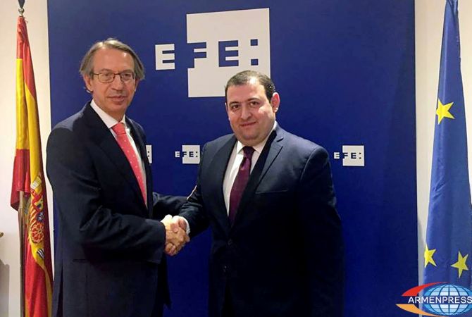 “Armenpress” and Spanish “EFE” news agencies create new bridge of cooperation