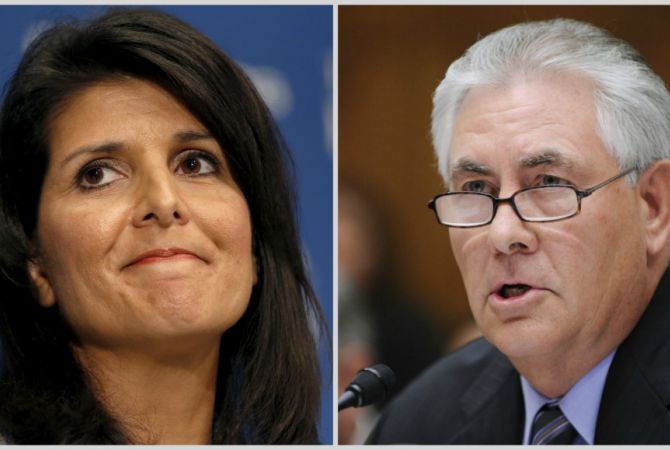 Painful issue between Armenia and Turkey: Tillerson and Nikki Haley answer question 
about Genocide