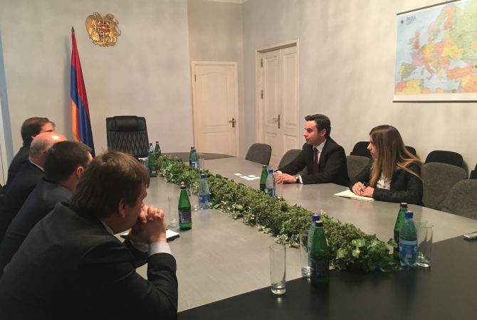 Armenia’s Civil Aviation boss meets with Blue Panorama chief Franco Pecci, new European 
destinations discussed