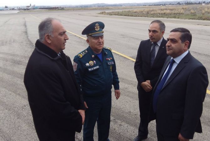 Генконсул Армении в Алеппо на авиабазе Хмейми в Латакии принял отправленную из 
Армении гуманитарную помощь