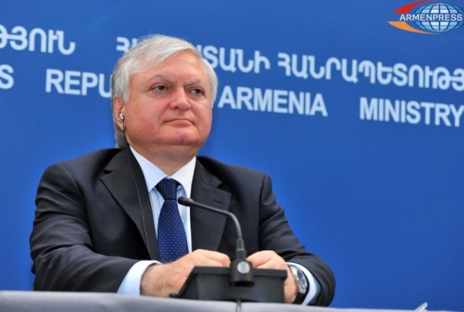 FM Nalbandian delivers speech in Defense Ministry