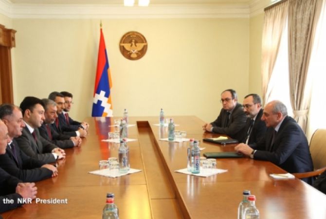 NKR President receives Armenia’s parliamentary delegation