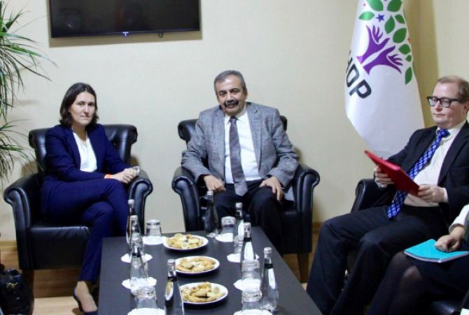 ԵԽ զեկուցողն այցելել է Թուրքիայի քրդամետ կուսակցության գրասենյակ