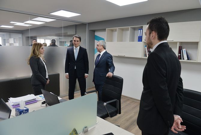 President Sargsyan visits Center for Strategic Initiatives of Government