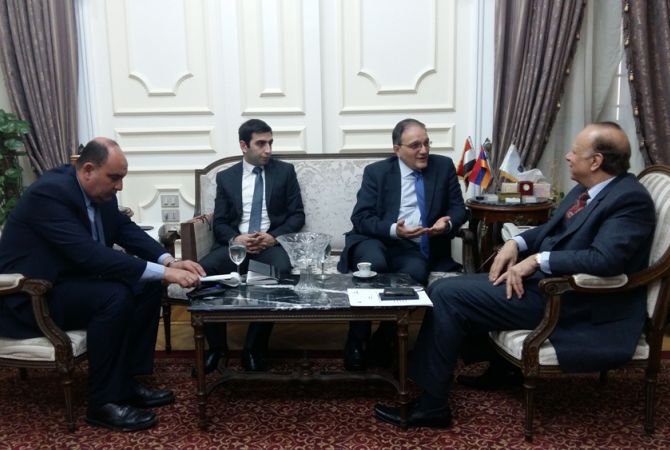 Armenia’s Ambassador meets Cairo Governor