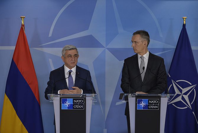 Президент Армении встретился с Генеральным секретарём НАТО 
