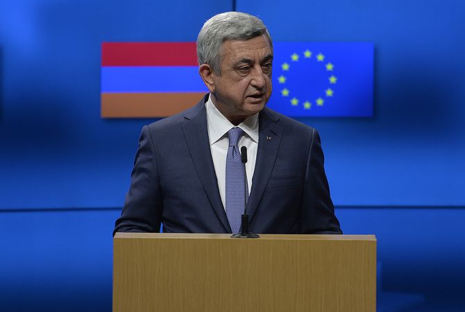 Новый договор Армения-ЕС свидетельствует о жизнеспособности политики "и, и": 
президент Армении