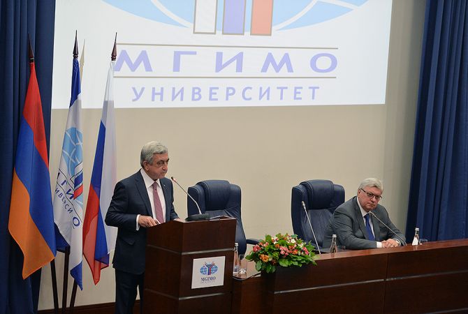 Нам удалось создать условия проведения выборного процесса, соответствующего 
международным стандартам: президент Армении