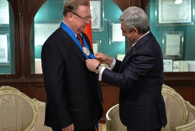  Президент Армении наградил Сергея Степашина Орденом почёта  