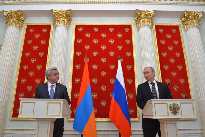 العلاقات الأرمينية الروسية هي علاقات تحالف كاملة بالمعنى الحقيقي للكلمة
-الرئيس بوتين بعد استقباله الرئيس سركيسيان في موسكو-
