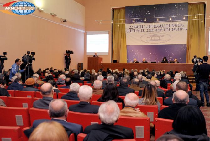 Президент Армении Серж Саргсян принял участие в ежегодном общем собрании НАН РА