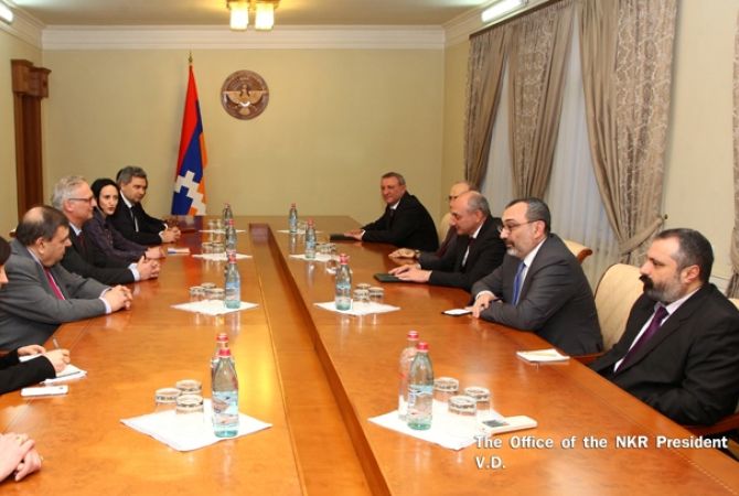 President of Artsakh receives Belgian parliamentarians