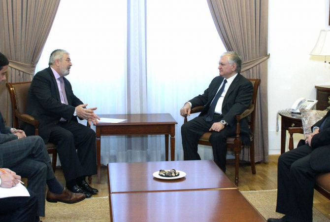 Министр иностранных дел Армении принял помощника генерального секретаря ООН