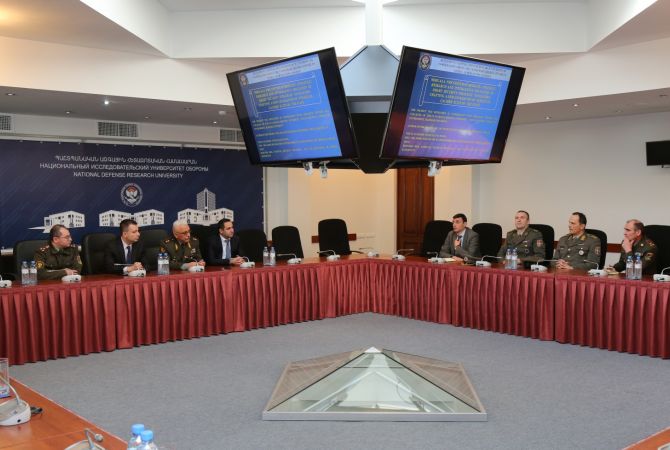Делегация Университета обороны Республики Сербия посетила Национальный 
исследовательский университет обороны МО Армении 