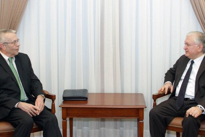 Министр иностранных дел Армении принял американского сопредседателя Минской 
группы ОБСЕ 