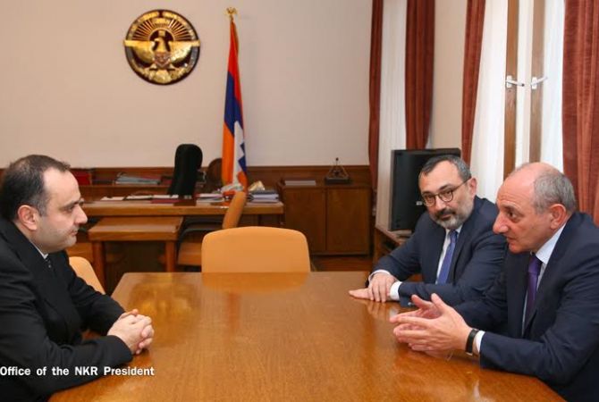 President of Artsakh receives newly appointed Ambassador of Armenia to Russia