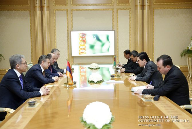 Armenia’s Prime Minister and Turkmenistan’s President discuss economic cooperation in 
Ashgabat 