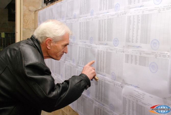 Полиция опубликовала окончательные и дополнительные списки выборов в Национальное 
собрание Армении