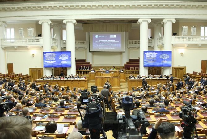 Armenian parliamentary delegation takes part in forum aimed at fight against International 
terrorism in Saint Petersburg