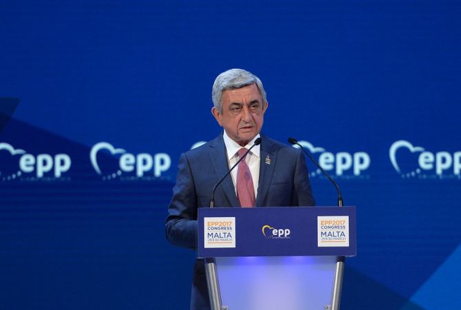 We have tasked ourselves to make confident step towards European model of democracy 
building – President Sargsyan