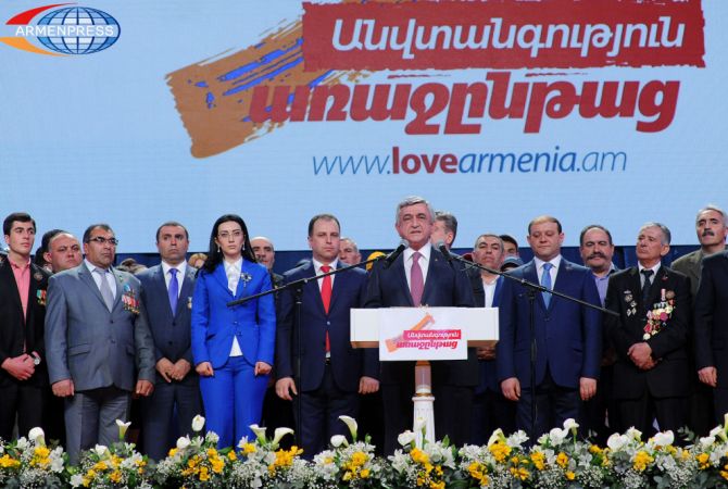  Во время этих выборов мы стали свидетелями беспрецедентной консолидации 
политических сил: президент Армении 