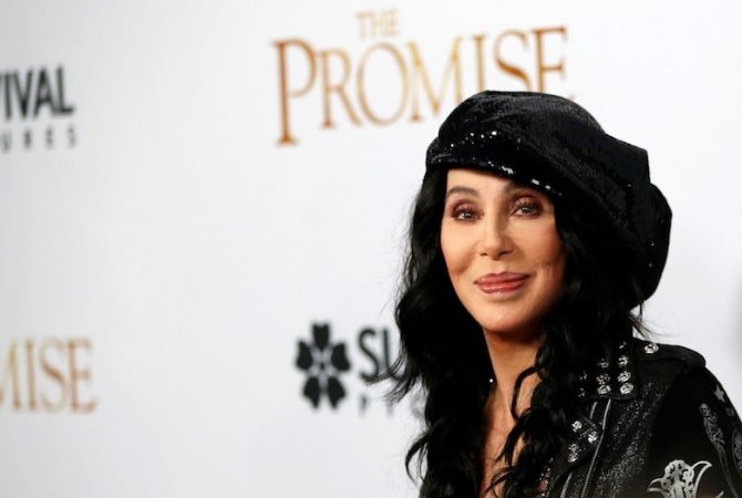 Pop diva Cher expresses support for Armenian Genocide themed ‘The Promise’ movie