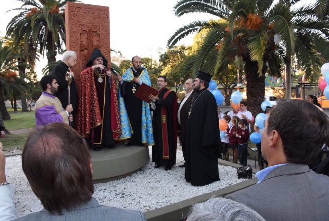 Armenian cross-stone inaugurated in Cordoba, Argentina