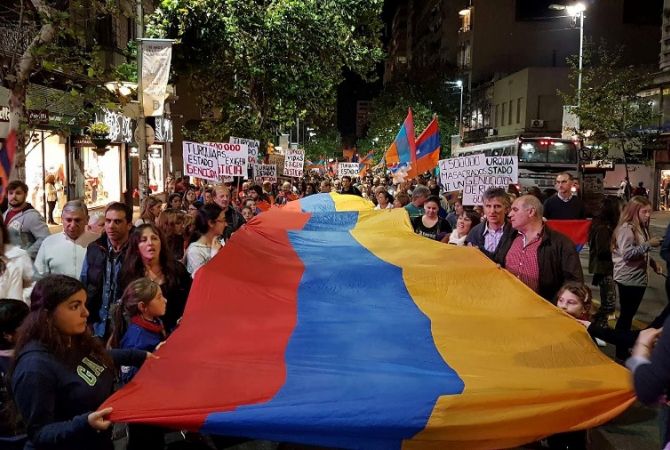 Event dedicated to 102nd anniversary of Armenian Genocide held in Montevideo