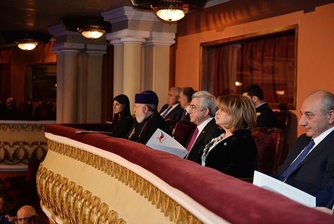 President Sargsyan attends first performance of All-Armenian Orchestra
