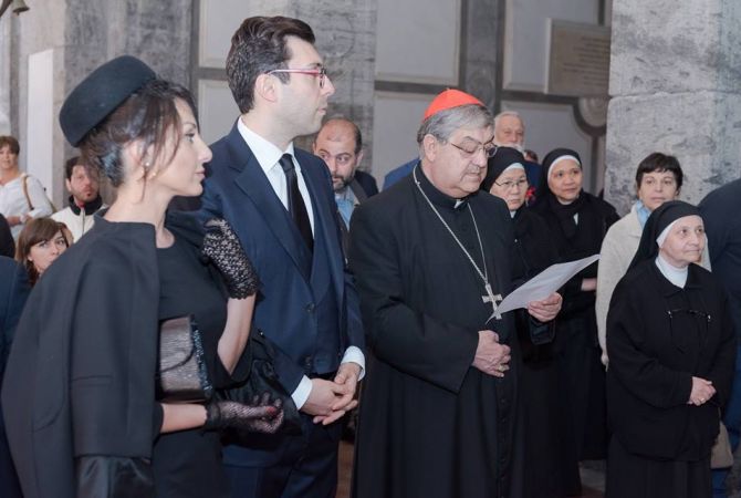 Посол Микаэл Минасян принял участие в мероприятиях, посвященных Геноциду армян, в Риме и Неаполе