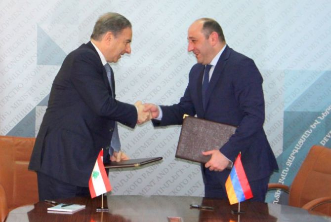 Minister Karayan and Lebanese State Minister sign memorandum of cooperation