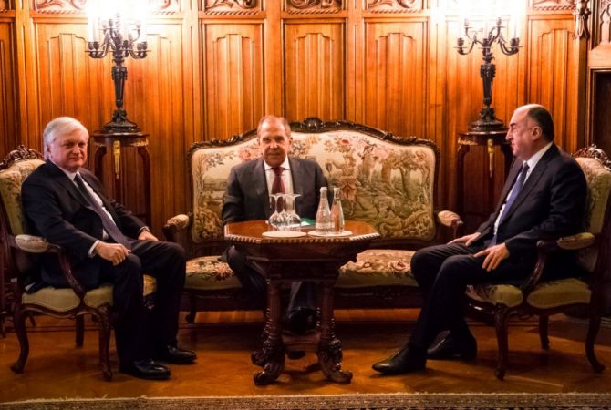 Meeting of Armenian and Azerbaijani Presidents not discussed at Lavrov-Nalbandian-
Mammadyarov Moscow talks