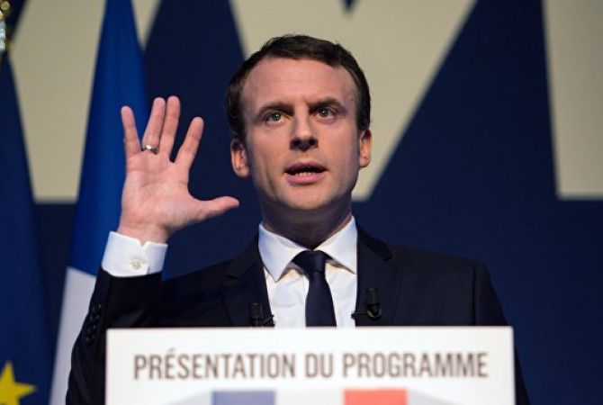 Макрон не намерен создавать партийные коалиции в случае избрания президентом 
Франции