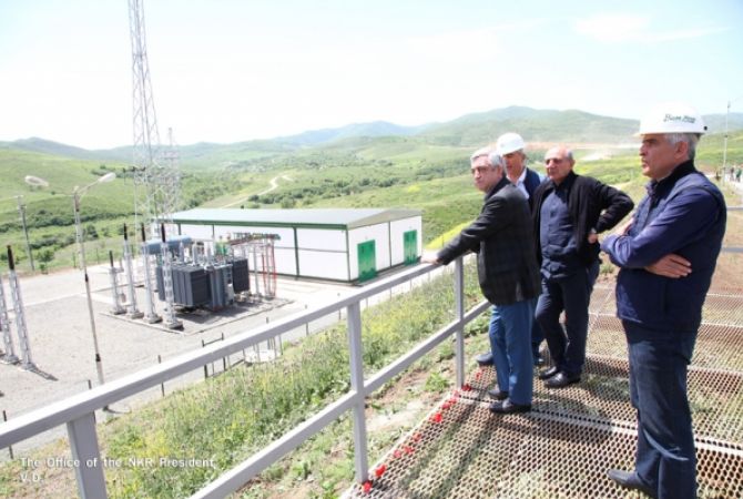 Presidents of Armenia and Artsakh visit Kashen mining complex of Base Metals CJSC