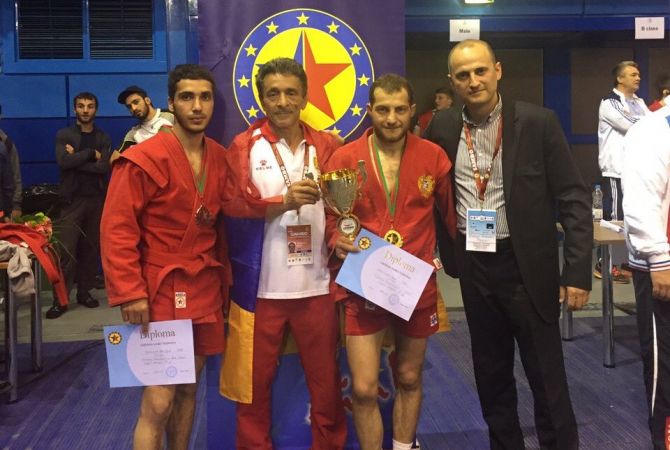 تيكران كيراكوسيان يحرز الميدالية الذهبية في بطولة أوروبا للسامبو متغلباً في المباراة النهائية على 
الأذربيجاني سامادوف 5:0