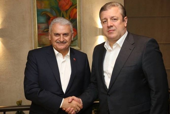 Turkey’s PM arrives in Georgia on official visit