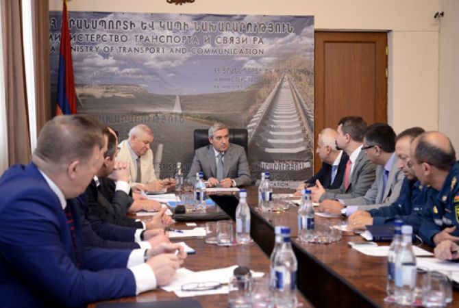 Acting Minister Martirosyan hosts Roscosmos State Space Corporation’s delegation